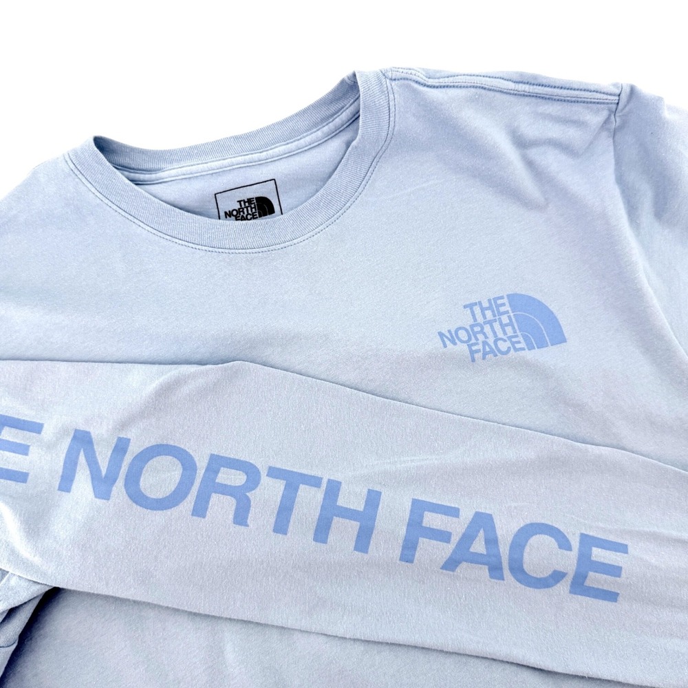 The North Face Long Sleeve Tee Mens Large Light Blue Good condition